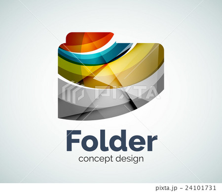 Computer folder logo templateのイラスト素材 [24101731] - PIXTA