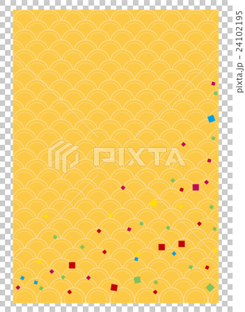 新年賀卡新年傳單背景材料波浪圖案 24102195