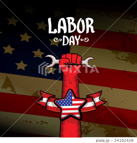Usa labor day vector background. 24102426