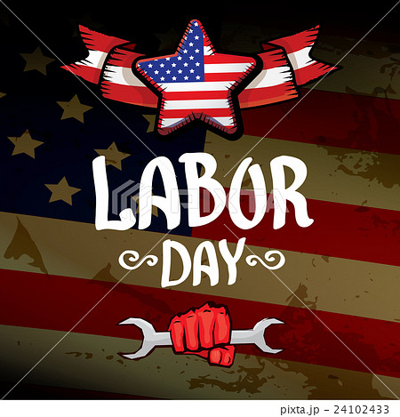 Usa labor day vector background. 24102433