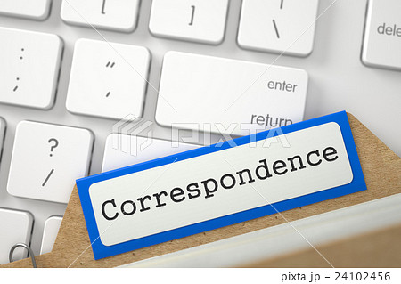 File Card with Correspondence. File Card with Correspondence. 24102456