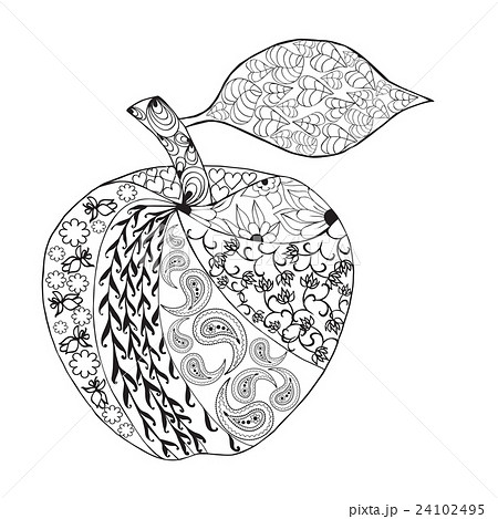 ボールペンアート「林檎」イラスト原画 ボールペンアート「林檎」イラスト原画 ボールペンアート「林檎