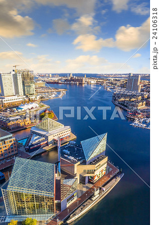 Inner Harbor area in downtown Baltimore 24106318