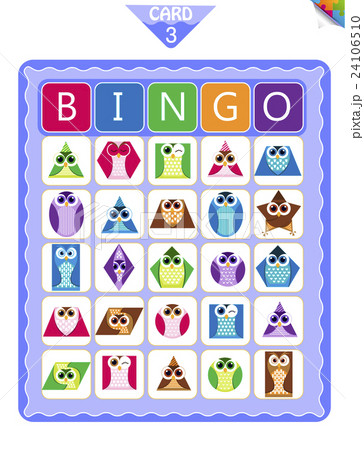 Bingo  shapes in the form of owls 3 24106510