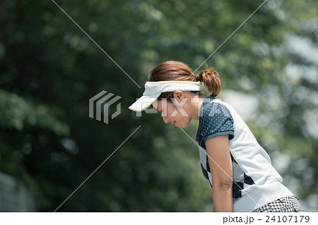 Japanese woman golfer , housewife 24107179