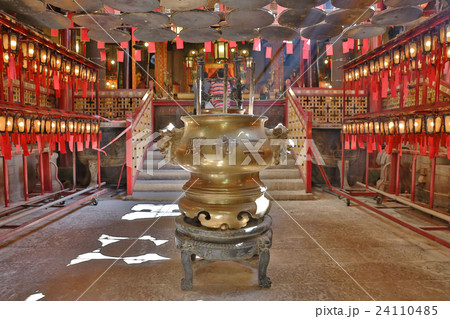 interior of the Man Mo Temple, Hong Kong 24110485