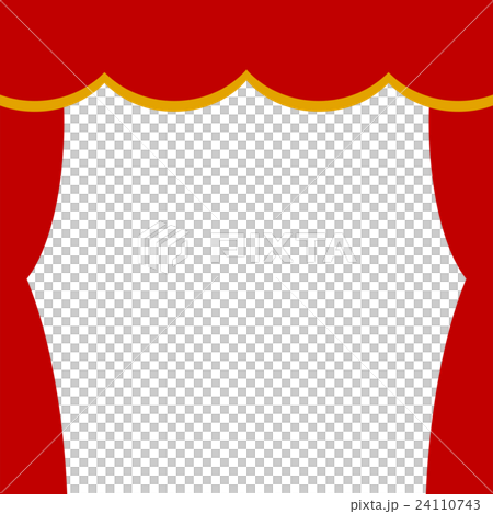 ステージカーテンのイラスト素材