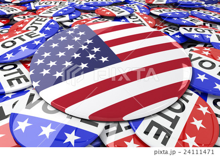 Composite image of vote button 24111471