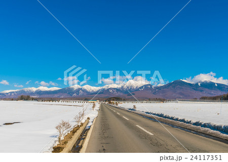 Road to mountain in Winter ( Japan ) Road to mountain in Winter ( Japan ) 24117351