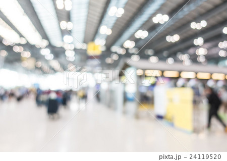Abstract blur airport interior 24119520