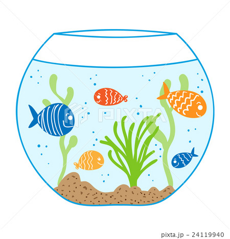 Aquarium doodle seamless pattern. 24119940