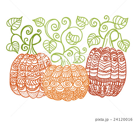 Zentangle style pumkins 24120016