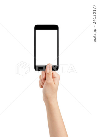 female teen hand taking photo with smartphone 24120177