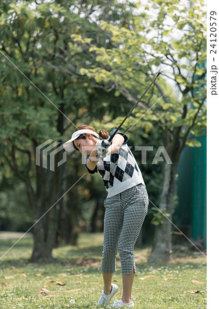 Japanese woman golfer , housewife Japanese woman golfer , housewife 24120579