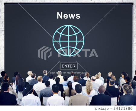 News Report Broadcast Information Update Concept 24121380