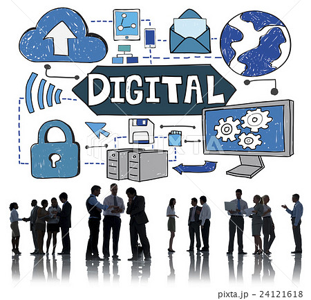 Digital Electronic Advanced Technology Share Concept 24121618