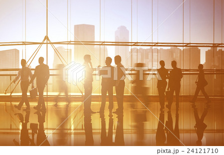 Group of Business People in Office Building Concept Group of Business People in Office Building Concept 24121710