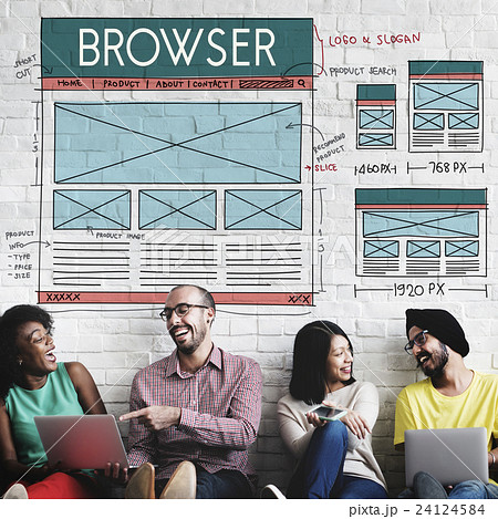 Browse Browser Connect Internet Layout Concept 24124584