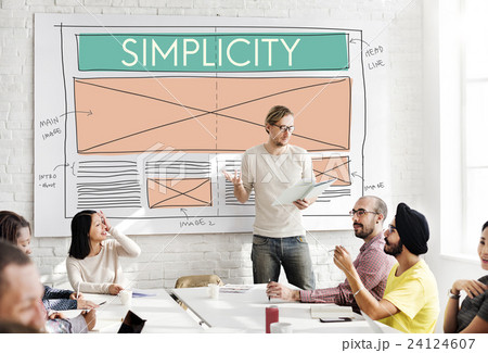 Simplicity Clean Clear Minimal Normal Simple Concept Simplicity Clean Clear Minimal Normal Simple Concept 24124607