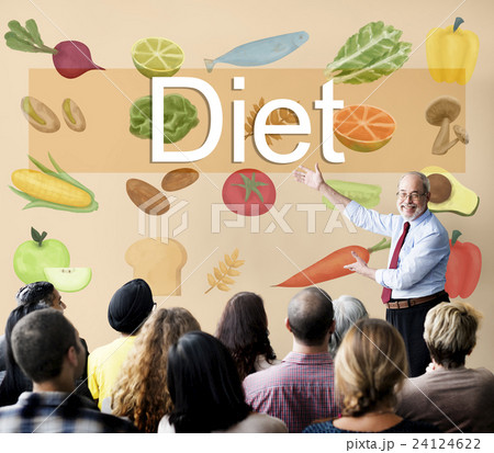 Diet Choice Eatting Healthy Nutrition Obesity Concept 24124622