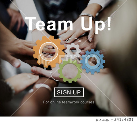 Team Up Teamwork Collaboration Togetherness Concept Team Up Teamwork Collaboration Togetherness Concept 24124801