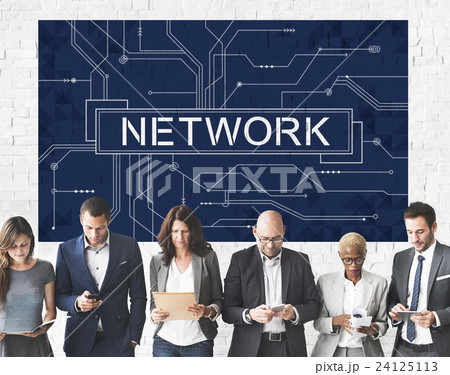 Network Social System Computer Connection Web Concept 24125113