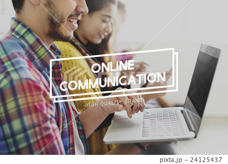 Online Communication Chat Conversation Global Concept Online Communication Chat Conversation Global Concept 24125437