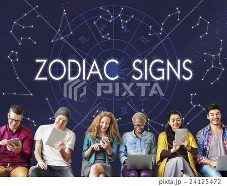 Zodiac Signs Astral Astrological Birth Calendar Concept 24125472