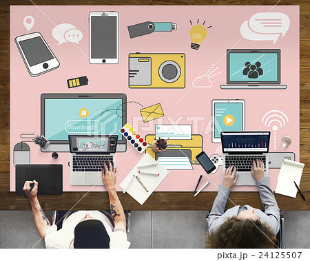 Telecommunication Connection Devices Technology Share Concept 24125507