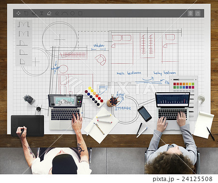 Architecture Plan Blueprint Layout Work Concept 24125508
