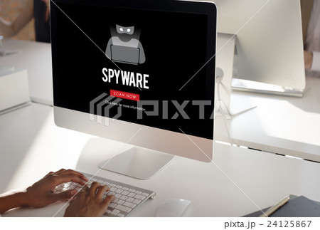 Scam Virus Spyware Malware Antivirus Concept 24125867