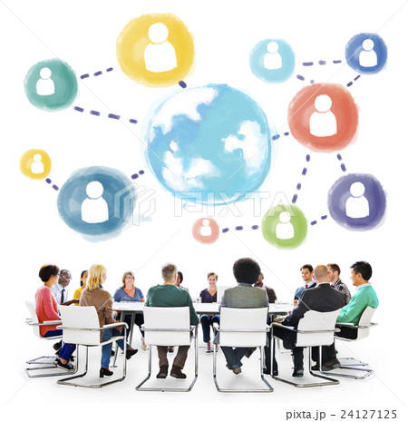 Global Communication Social Media Networking Concept Global Communication Social Media Networking Concept 24127125