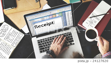 Receipt Receipts Cost Expenses Financial Spend Concept Receipt Receipts Cost Expenses Financial Spend Concept 24127620