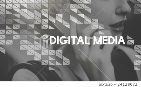 Digital Media Information Network Connection Concept 24128072