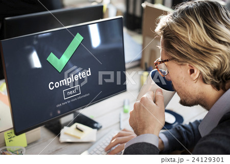 Completed Accomplishment Achievement Finished Success Concept 24129301