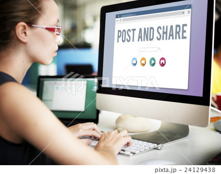Post Share Communication Connection Social Concept Post Share Communication Connection Social Concept 24129438