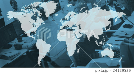 Markteting Business Worldwide Transportation Dhipping ConceptC 24129529
