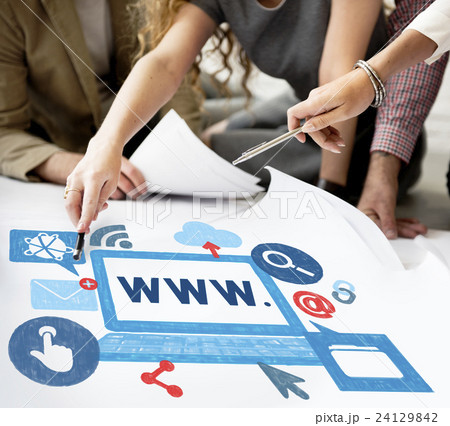 WWW Network Online Connection Technology Concept 24129842