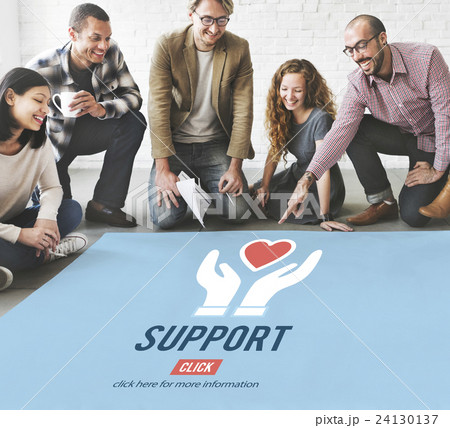 Support Helping Charity Icon Relief Concept Support Helping Charity Icon Relief Concept 24130137