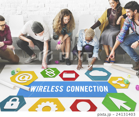 Wireless Connection Connection Networking Concept Wireless Connection Connection Networking Concept 24131403