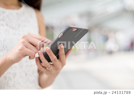 Woman use of smart phone Woman use of smart phone 24131789