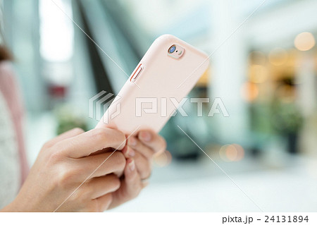 Woman use of smart phone Woman use of smart phone 24131894