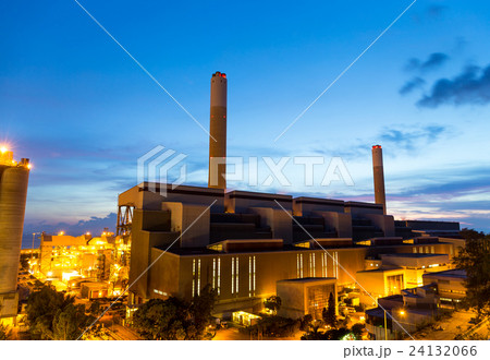 Power plant at sunset 24132066