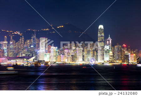 Hong Kong Victoria Harbor at night Hong Kong Victoria Harbor at night 24132080