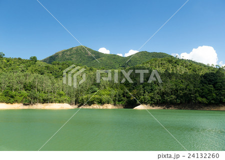 Beautiful Reservoir and forest Beautiful Reservoir and forest 24132260