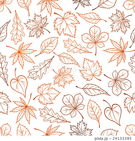 Leaves seamless vector pattern background 24133395