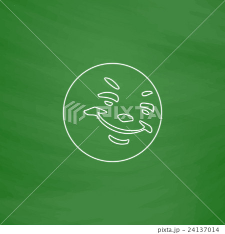 Happy face computer symbol 24137014