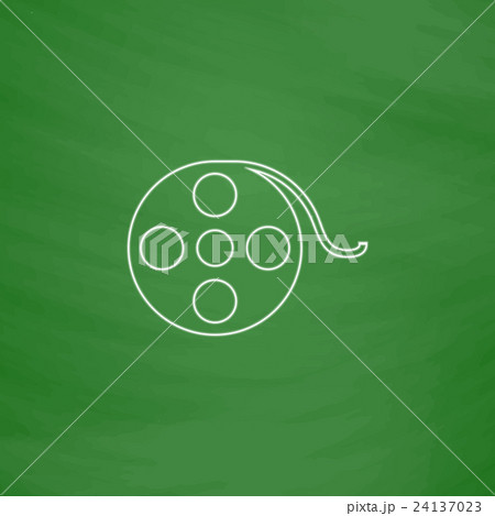 Film reel computer symbol Film reel computer symbol 24137023