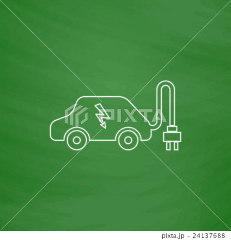 Electric car computer symbolのイラスト素材 [24137688] - PIXTA