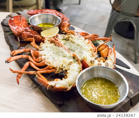 Lobster with Caviar egg topping.  24139267